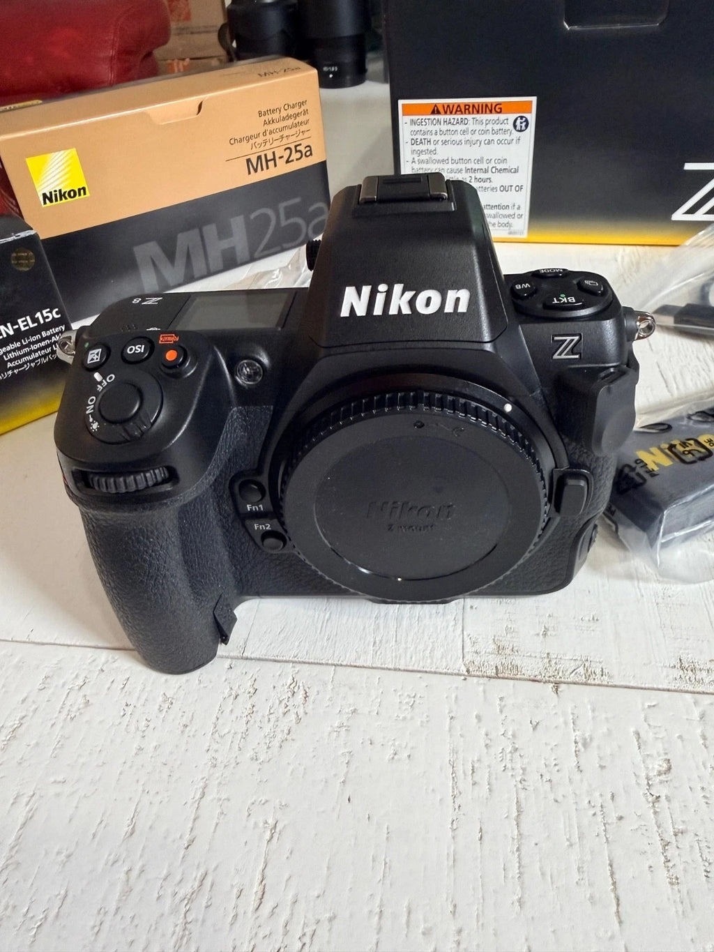 Nikon Z8 USA Body – 779 Shutter Count – Mint/Open Box – Boxed + Extra Battery