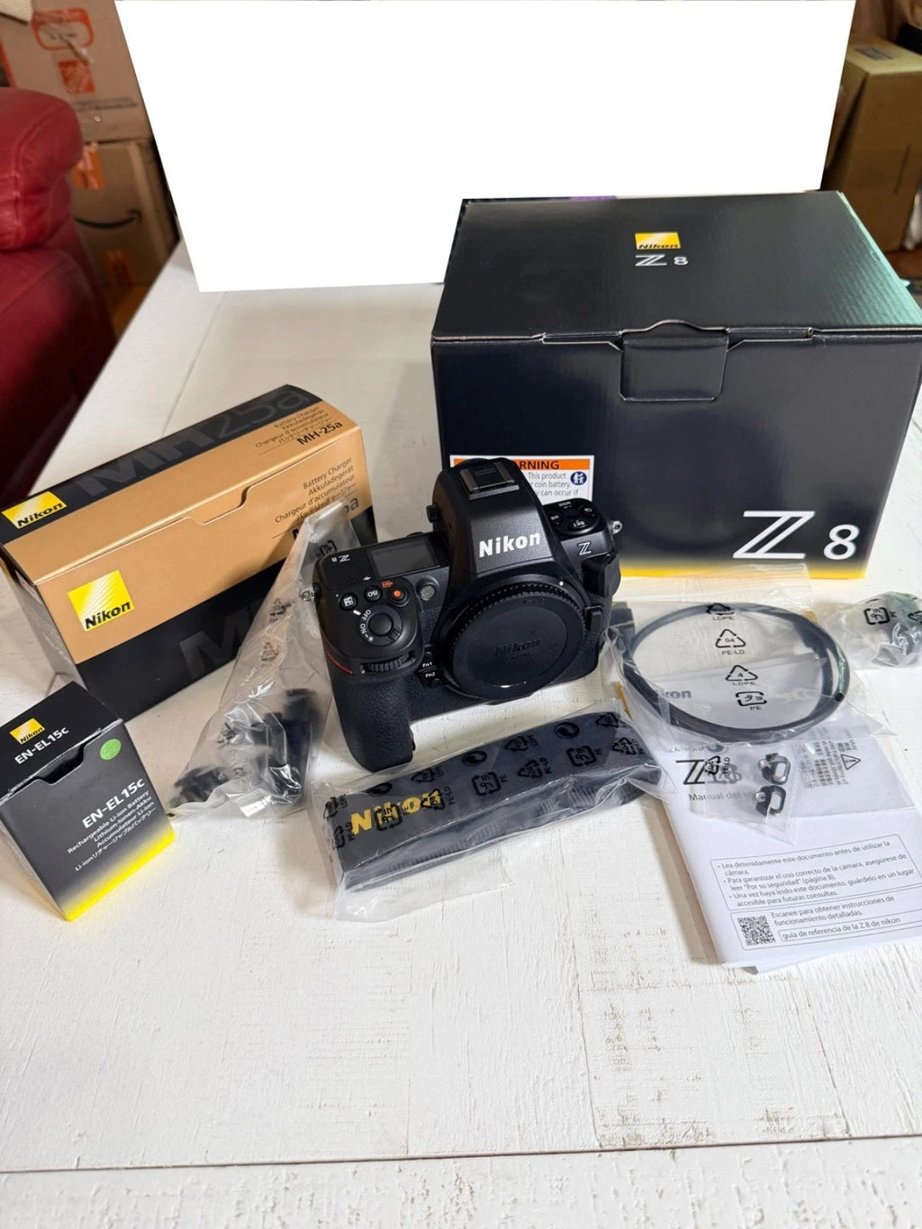 Nikon Z8 USA Body – 779 Shutter Count – Mint/Open Box – Boxed + Extra Battery